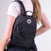 Schwarz/Orange-Printwerbung im Herbst "Liebe" Button