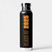 Schwarz-Orange-Schulfarben-Jahr Trinkflasche (Links)