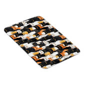 Schwarz-Orange-weiße Katzen Magnet (Rechte Seite)