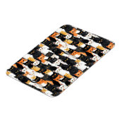 Schwarz-Orange-weiße Katzen Magnet (Linke Seite)
