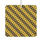 Schwarz-Orange-Yen-Zeichen ( ≥) Streifen Autolufterfrischer (Rückseite)