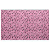 Schwarz-Paw-Druck auf Rosa Stoff (Yard (91,4 cm))