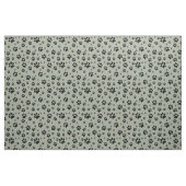 Schwarz-Paw-Druck auf Sage Green Stoff (Fat Quarter (45,7 x 55,9 cm))