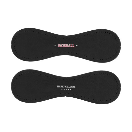 Schwarz personalisiert baseball (Paneele)