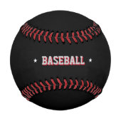 Schwarz personalisiert baseball (Vorderseite)