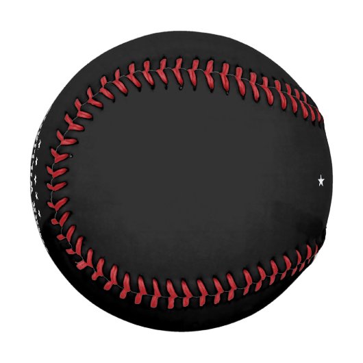Schwarz personalisiert baseball (Vorderseite Links)