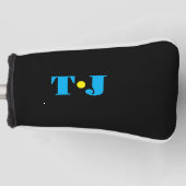 Schwarz Personalisiert Golf Headcover (Vorderseite)