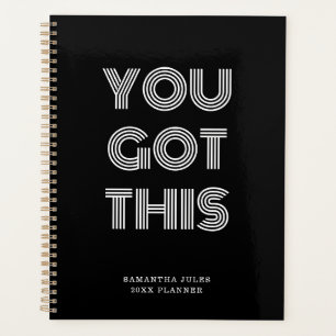 Schwarz Personalisiert GOT DU DIES Motivierend Planer