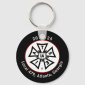 Schwarz-Personalisiert-High-School-Klasse 2023 Schlüsselanhänger (Vorderseite)