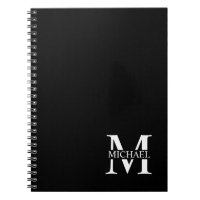 Schwarz-Personalisiert-Monogramm und Name