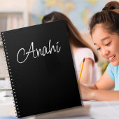 Schwarz Personalisiert Notizblock