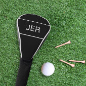 Schwarz | Personalisierte Monogramm-Initialen mode Golf Headcover