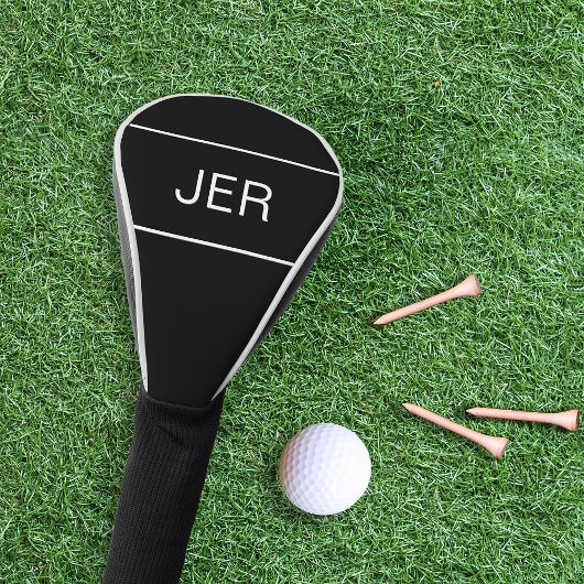 Schwarz | Personalisierte Monogramm-Initialen mode Golf Headcover