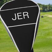 Schwarz | Personalisierte Monogramm-Initialen mode Golf Headcover