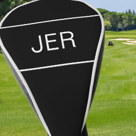 Schwarz | Personalisierte Monogramm-Initialen mode Golf Headcover