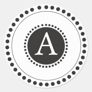 Schwarz - Personalisierter Umschlag Aufkleber