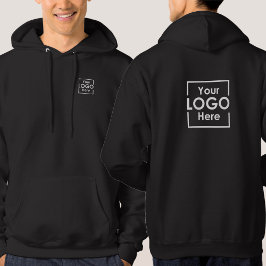 Schwarz: Personalisiertes Logo für Unternehmen Hoodie