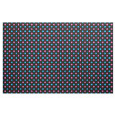 Schwarz Pink Blau Punkte Muster Stoff (Yard (91,4 cm))