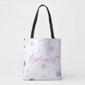 Schwarz-Pink Celestial Bridesmaid Tasche (Vorderseite)