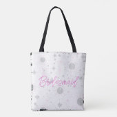 Schwarz-Pink Celestial Bridesmaid Tasche (Rückseite)