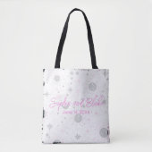Schwarz-Pink-Himmelshochzeit Tasche (Vorderseite)