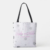 Schwarz-Pink-Himmelshochzeit Tasche (Rückseite)