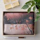 Schwarz-Pink-Kürbis-Fall-Dekoupage Seidenpapier (Geschenk)