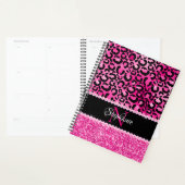 Schwarz-Pink-Leopard-Spot-Glam-Monogramm Planer (Anzeige)
