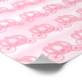 Schwarz-Pink-Muster der Princess Carriages Poster (Ecke)