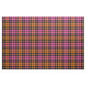 Schwarz Pink Orange Karo Tartan Design Stoff (Fat Quarter (45,7 x 55,9 cm))