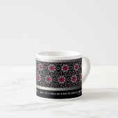 Schwarz-Pink-Sleek | Tasse für benutzerdefinierte  (Vorderseite Rechts)