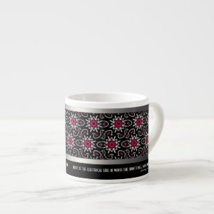 Schwarz-Pink-Sleek   Tasse für benutzerdefinierte