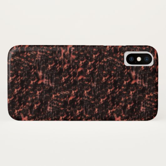 Schwarz-Pink-Snakeskin-Muster Case-Mate iPhone Hülle (Rückseite (Horizontal))