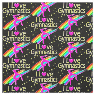 SCHWARZ, PINK UND GOLD I LIEBE GYMNASTIK STOFF