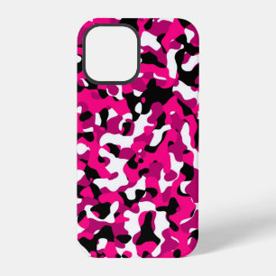 schwarz pink und weiß camo iPhone 12 pro hülle