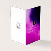 Schwarz-Pink-Visitenkarte Visitenkarten (Vorderseite)