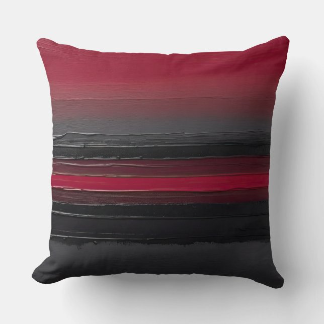 Schwarz-Pinselstrich, fett Kissen (Vorderseite)