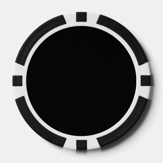Schwarz Pokerchips (Vorderseite)