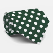 Schwarz-Polka-Nadelspitze Krawatte (Gerollt)