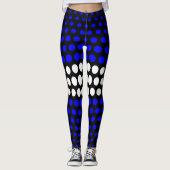 Schwarz-Polka-Punktmuster Leggings (Vorderseite)