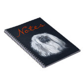 Schwarz-Portrait Notizblock (Rechte Seite)