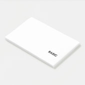 Schwarz Post-it Klebezettel (angewinkelt)