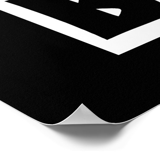 Schwarz Poster (Ecke)