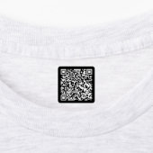 Schwarz | QR Code Fabric Closing Labels Etiketten (Befestigt)