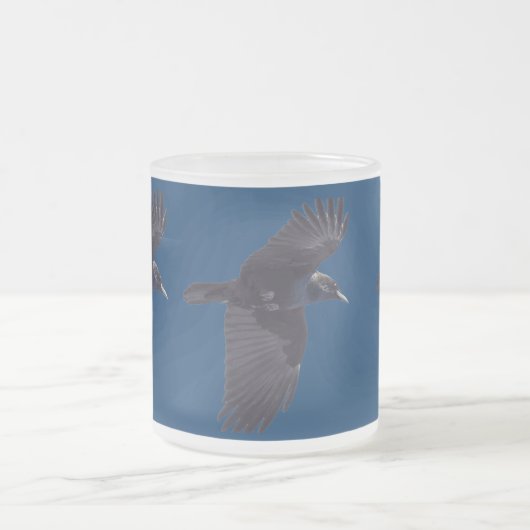 Schwarz-Raven-Gothic, keltisch, wiccan Mattglastasse (Mittel)