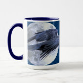 Schwarz-Raven-Gothic, keltisch, wiccan Tasse (Links)