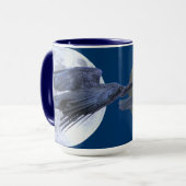 Schwarz-Raven-Gothic, keltisch, wiccan Tasse (Vorderseite Links)