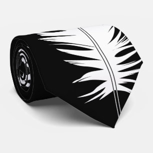 Schwarz, Ravens und Feather Krawatte