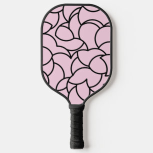 Schwarz/Rosa Abstrakt Pickleball Schläger