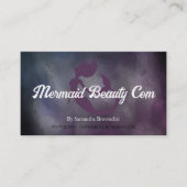 Schwarz Rosa Aquarell Schönheit Visitenkarte (Vorderseite)